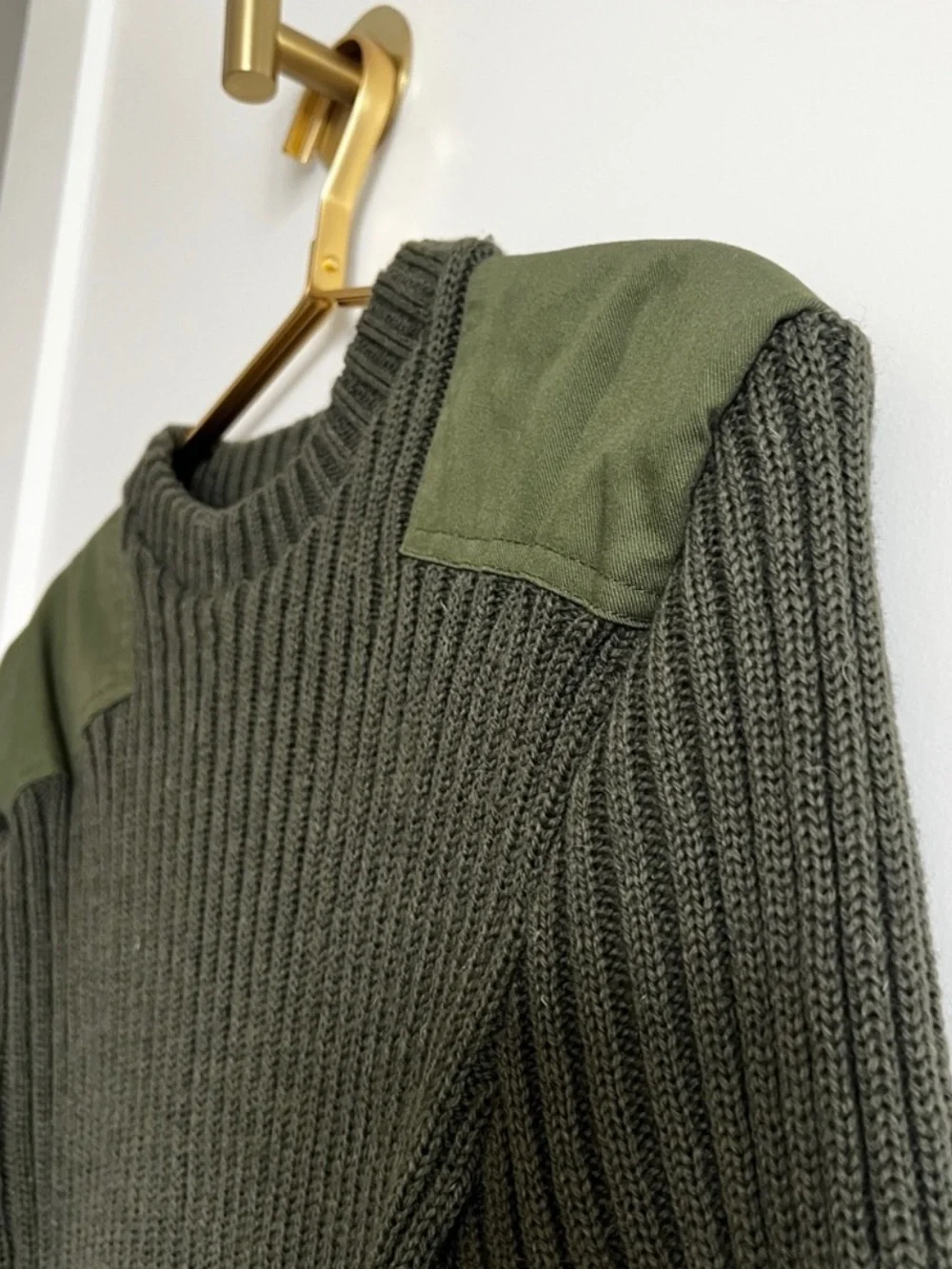 Woolly Pully British Military Commando Sweater Small Pure Wool Made in England